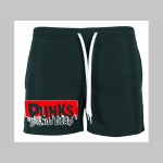 Punks not Dead  - plavky s mot&iacute;vom - plavkov&eacute; p&aacute;nske kraťasy s pohodlnou gumou v p&aacute;se a &scaron;n&uacute;rkou na dotiahnutie vhodn&eacute; aj ako klasick&eacute; kraťasy na voľn&yacute; čas